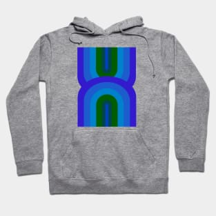 Blue Double Rainbow Arc Hoodie